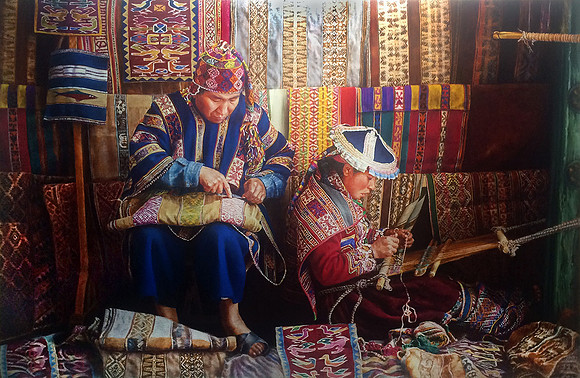 Pupil (Peruvian Weaver and Child)