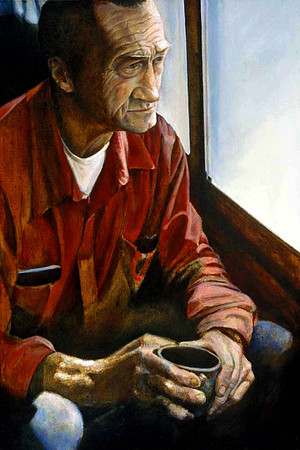 Old Fisherman with Mug