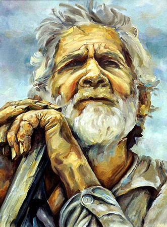 Old Man with Hoe